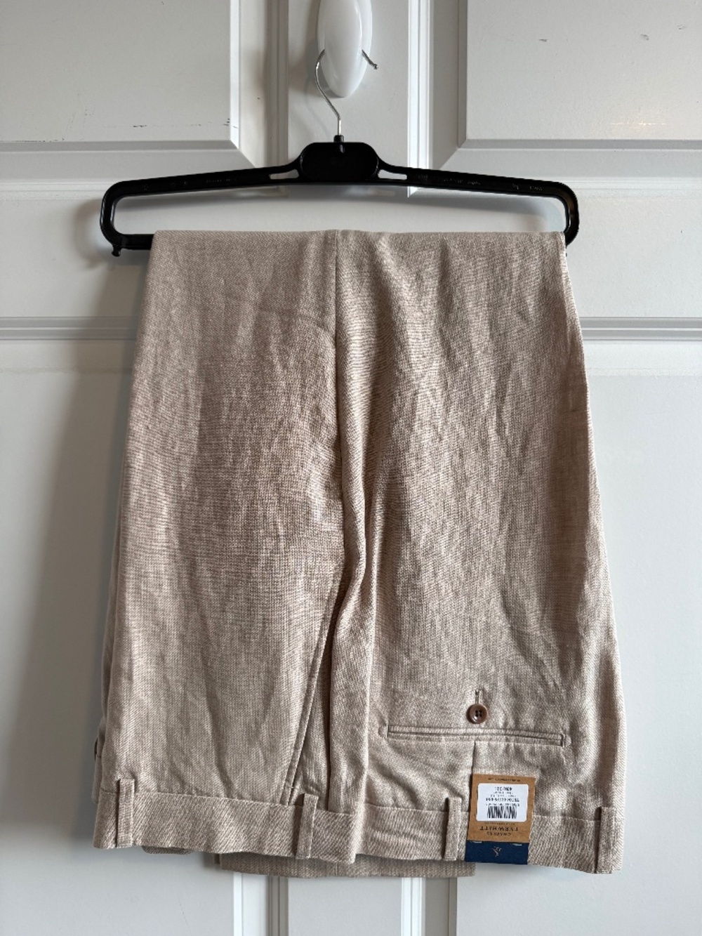 Charles Tyrwhitt Taupe Classic Fit Linen Trouser 40W/30L NWT
